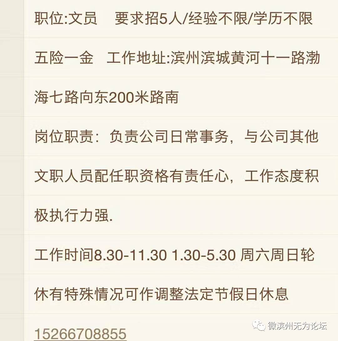 滨州司机招聘最新信息